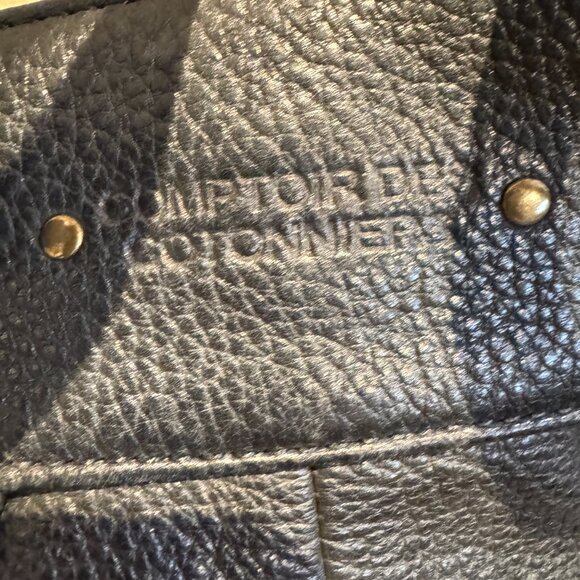 Comptoir Des Cotonniers Large Black Leather Two Way Bag - Picture 5 of 14